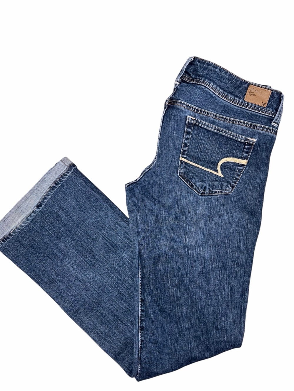 EUC American Eagle Stretch Slim Boot Jeans 6 Long